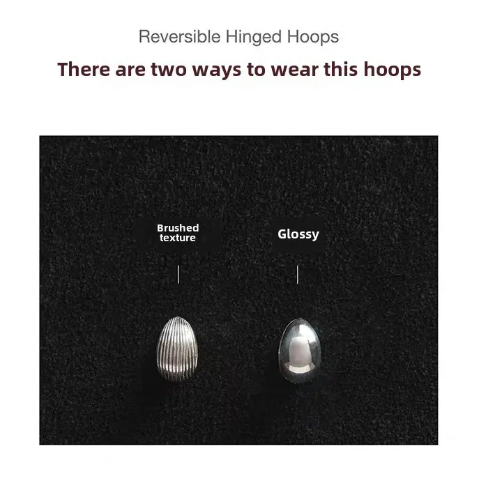 Niche Sophiebuhai Versatile French Double-Sided Wearable 925 Sterling Silver Earrings Delicate Small Ear Ring