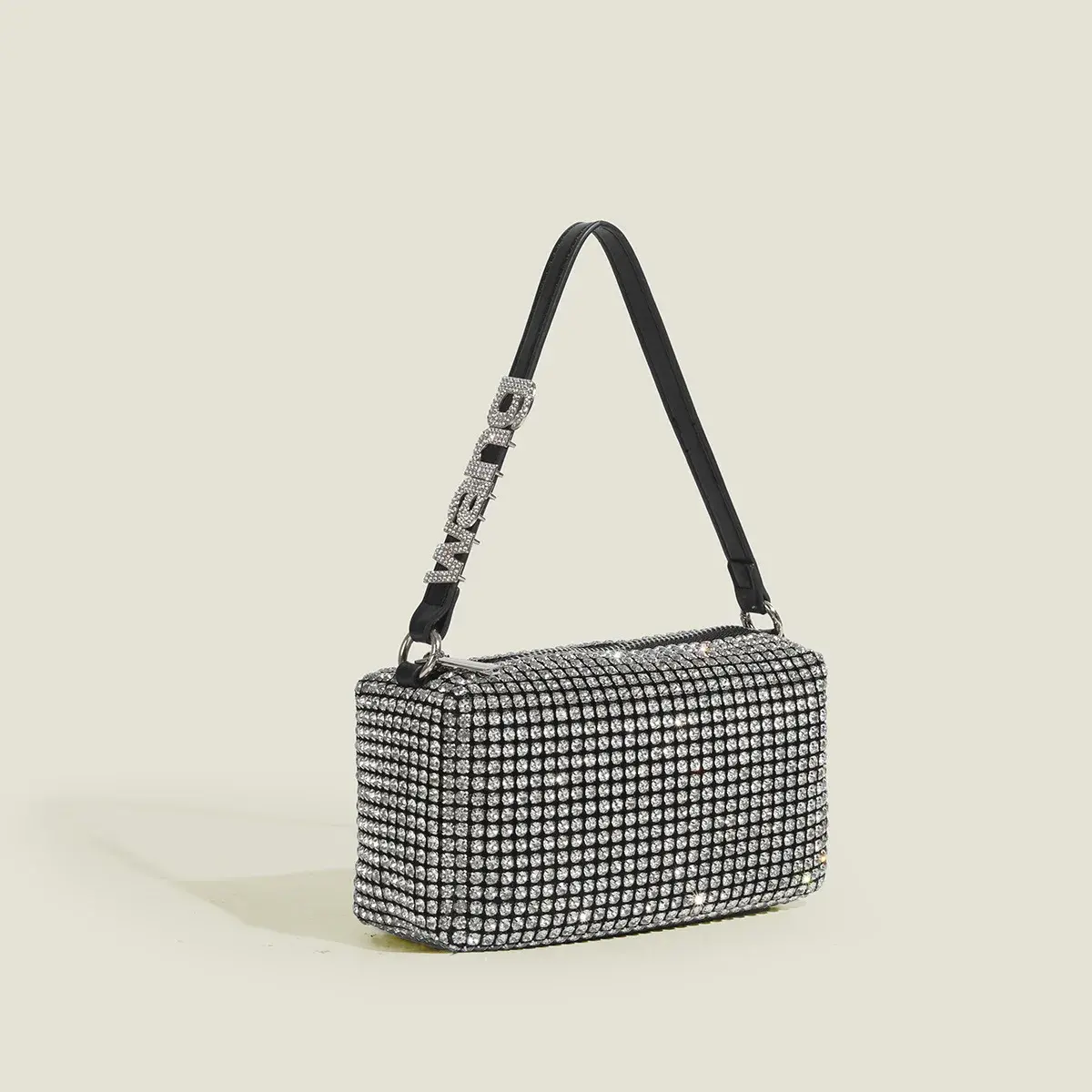 2023 New King Diamond Bag Women's Summer Bright Crystal Flash Niche Embedded Handbag Single Shoulder Slant Cross Bag