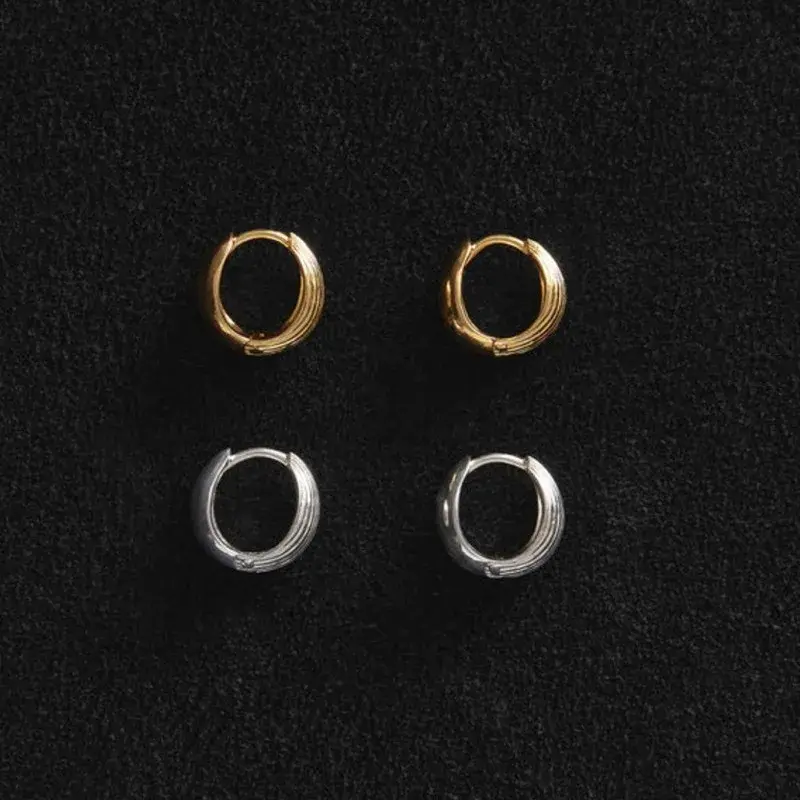 Niche Sophiebuhai Versatile French Double-Sided Wearable 925 Sterling Silver Earrings Delicate Small Ear Ring