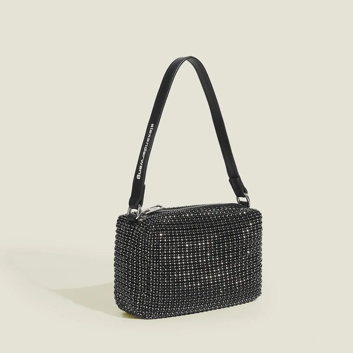 2023 New King Diamond Bag Women's Summer Bright Crystal Flash Niche Embedded Handbag Single Shoulder Slant Cross Bag