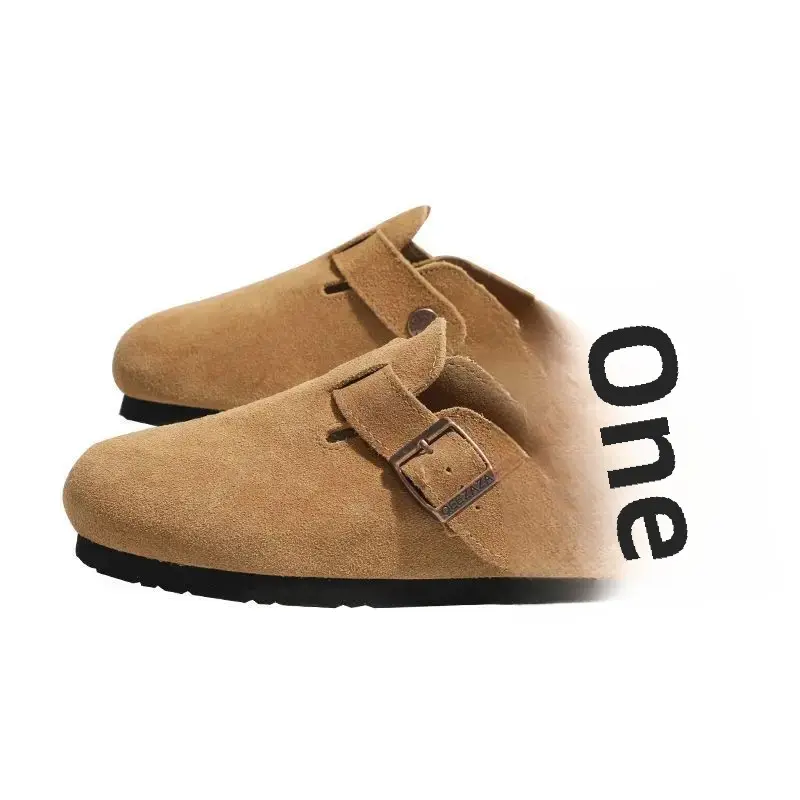 Women's Summer Outdoor Wear 2024 New Couple Style Half Slippers with Thick Sole and Head Cover French Style Slippers Leisure