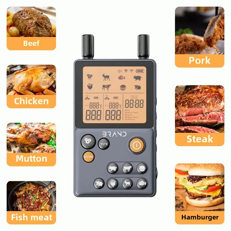 New Wireless Bluetooth Temperature Meter for Barbecue Kitchen Meat Home Oven Food Temperature Meter Baby Use Water Temperature M