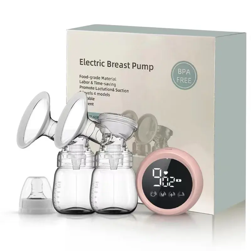 Miss Baby Double-Sided Electric Breast Pump Smart Lactation Massager Postpartum Milk Stimulator Mother-Baby Supplies