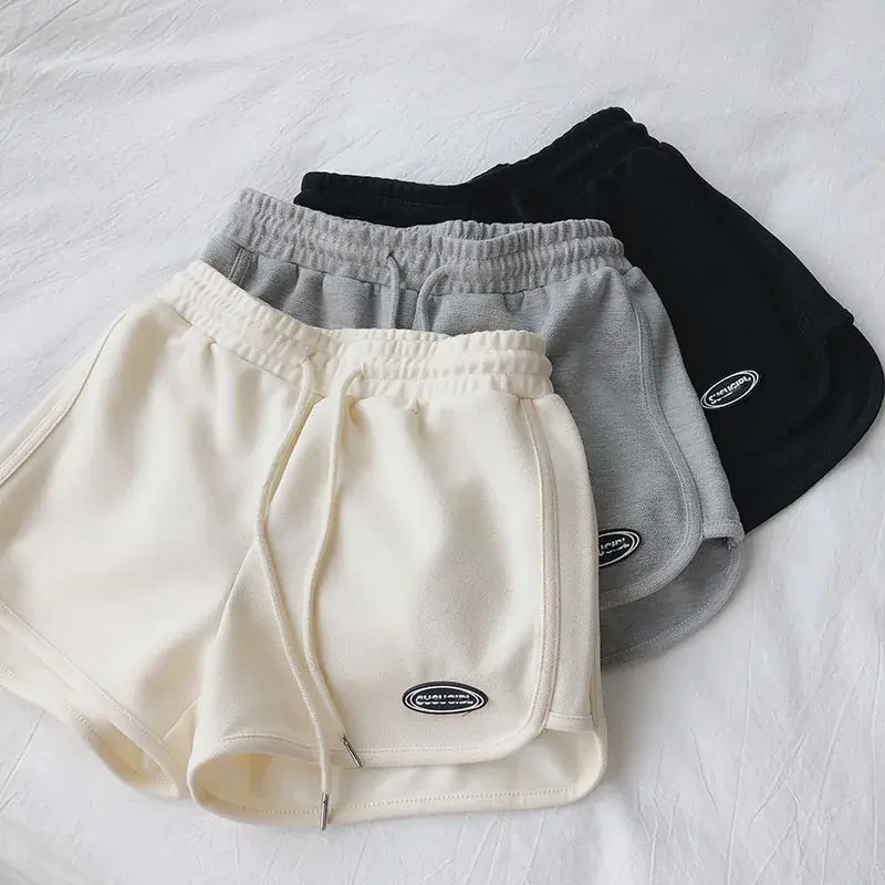 Summer Comfortable Casual Loose Yoga Wide Leg Sports Shorts Women's Home Lazy Style Pants Big Pocket Outdoor Wear