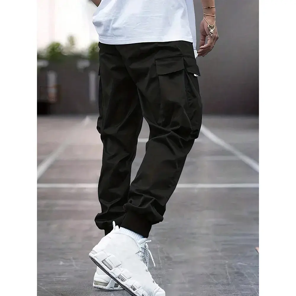 Fashionable High-Waisted Wide-Leg Casual Pants For Men New Summer Parachute Pants Versatile Sporty Trousers Ins Trendy