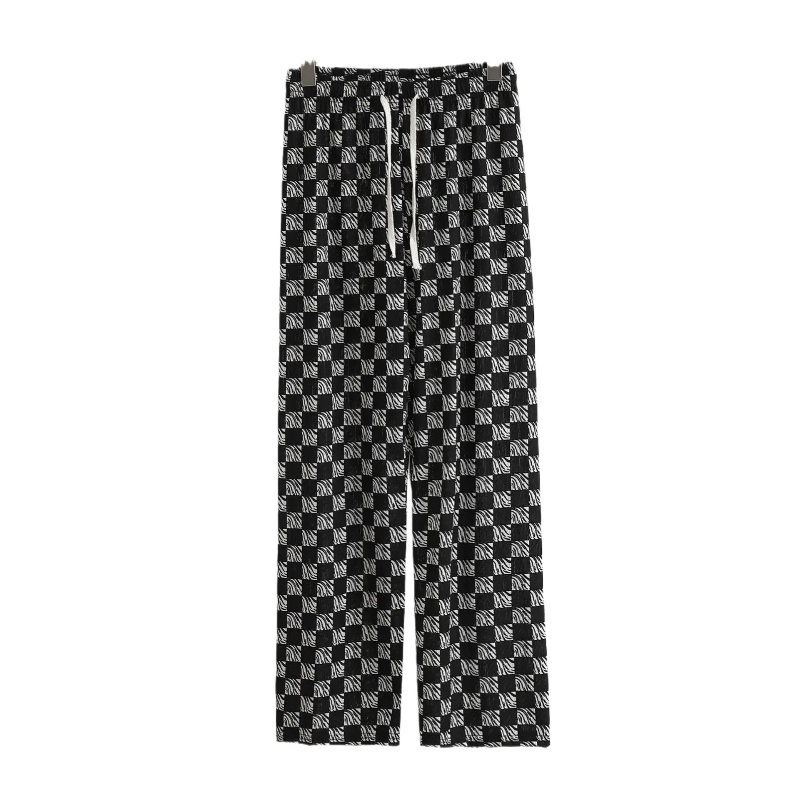 Summer Thin Loose Slimming Long Wide Leg Pants Women's Casual Stroll Trousers Flowing Ink Narrow Version Loose Fit Pants