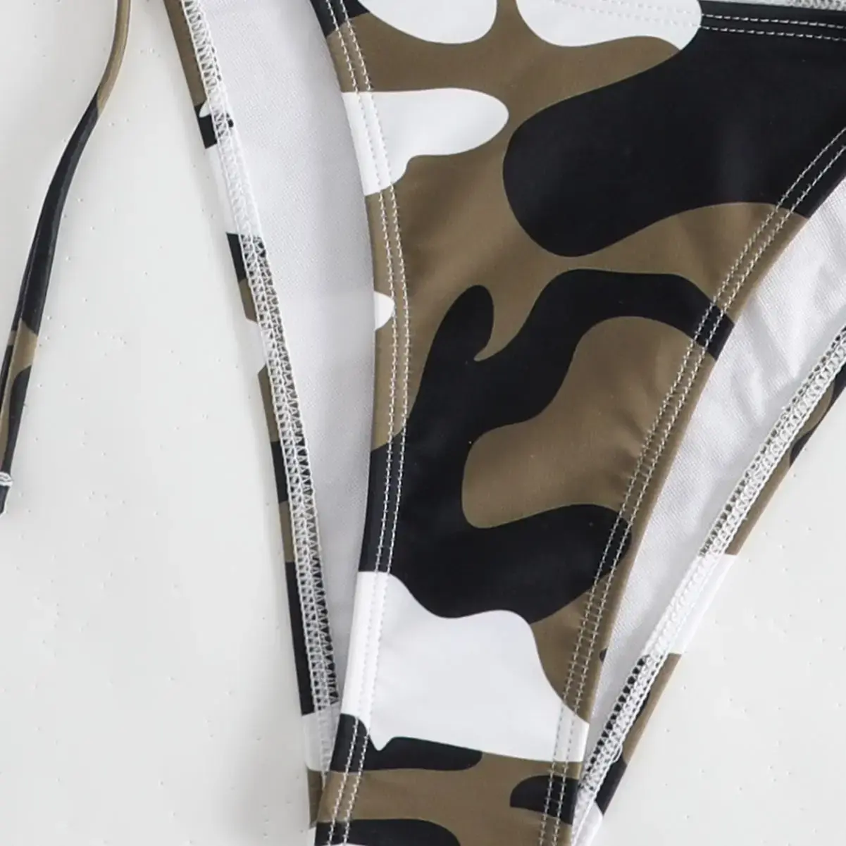 Sexy Camouflage Print Bikini Two-Piece Set Fashionable Cross-Border Swimsuit Separate Swimwear Elegant Women's Fashion Bikini