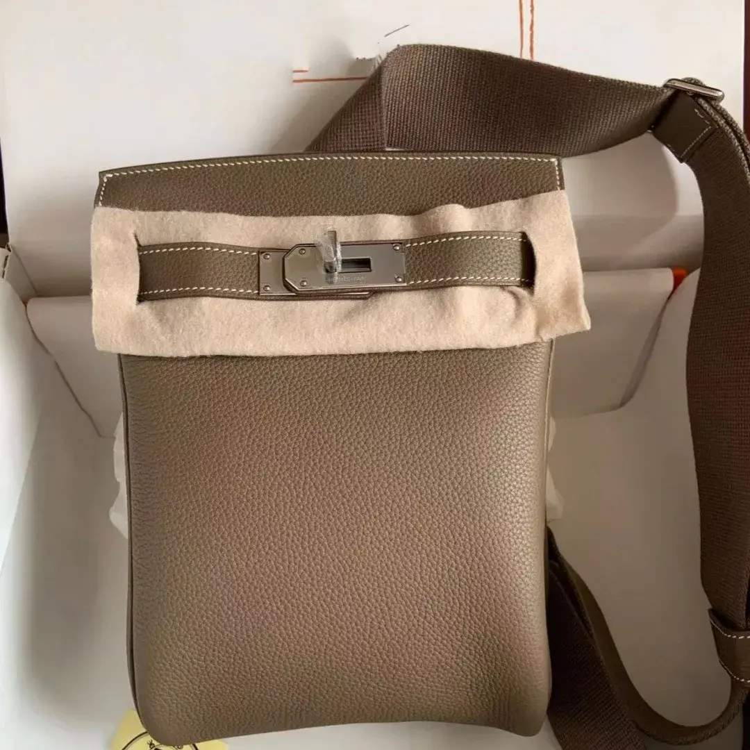 New Women's Crossbody Chest Bag TOGO Top Layer Cow Leather Steel Hardware High Quality Versatile Women's Bag