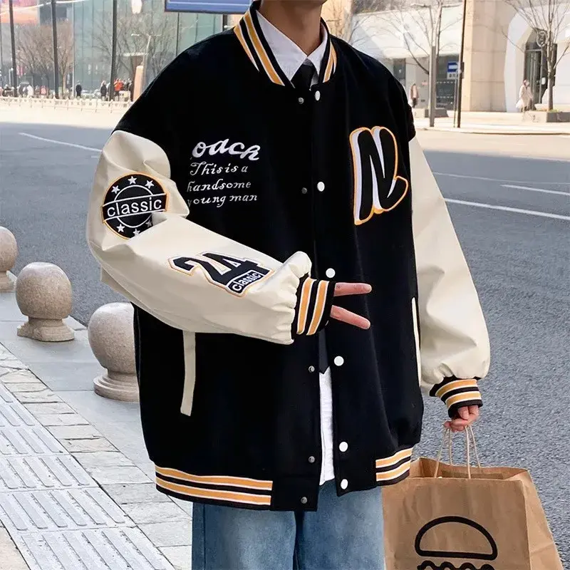 Trendy Green Jacket Loose-Fit American Style High-End Feel Situation Couple Baseball Cap Sleeveless Autumn Jacket