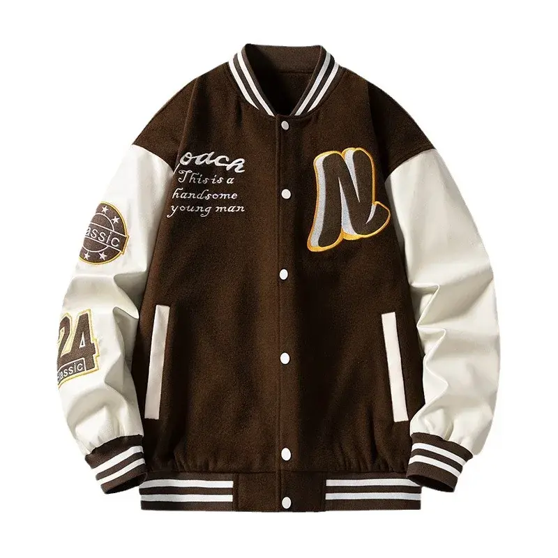 Trendy Green Jacket Loose-Fit American Style High-End Feel Situation Couple Baseball Cap Sleeveless Autumn Jacket