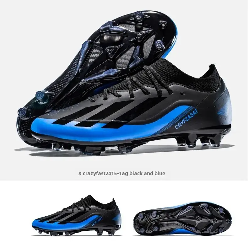 Wholesale Cross-Border Football Shoes Men's Mexico Falcon Medium Support Long Spike Split Studs Student Youth Competition Non-Sl
