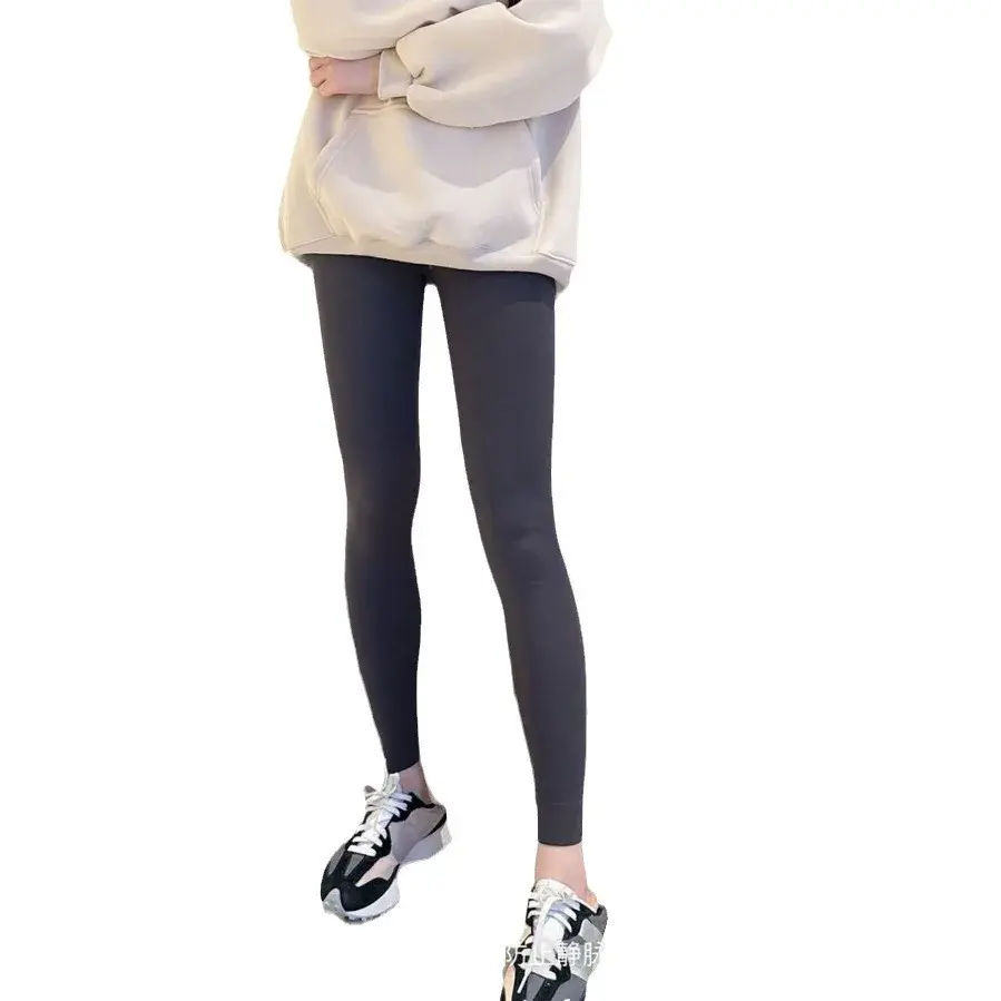 High Waist High Elasticity Gourd Pants Black Pearl Outerwear Tight Fitting Base Barbie Pants Spring Summer Style Small Waist