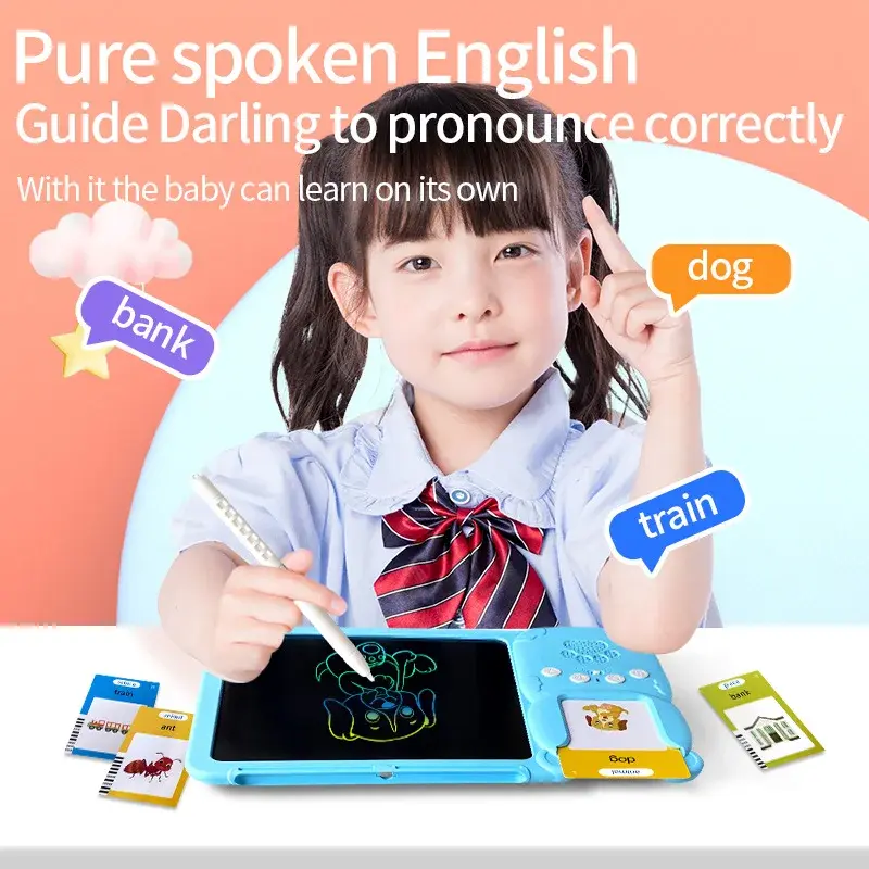 Cross-Border Children's LCD Handwriting Board Amazon Card Drawing Machine Graffiti Drawing Board Educational Integrated Machine