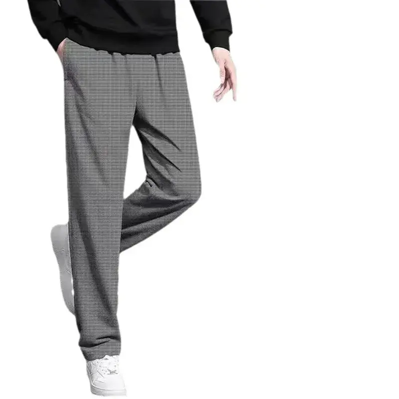 Trendy Men's Casual Pants Loose Fit Straight Leg Sweatpants Ins Style Versatile Brand Clothing Male