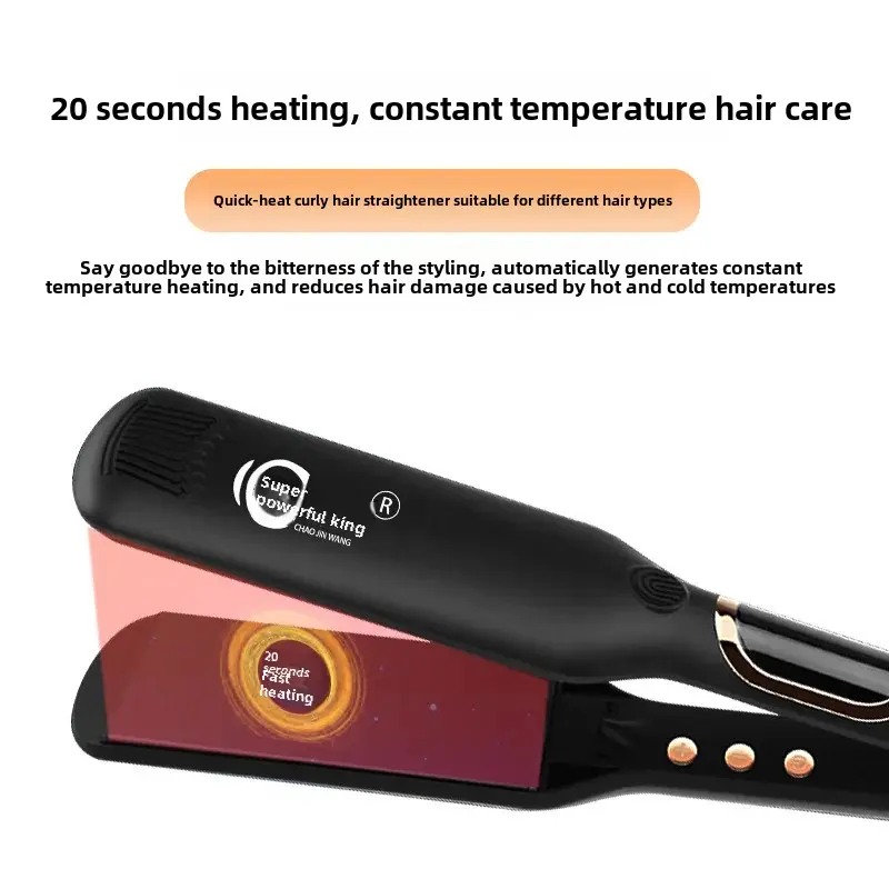 Salon Professional MCH Straightening And Curling Iron LCD Display Hair Styling Electric Clamp CJW-9913 for Barber Shops
