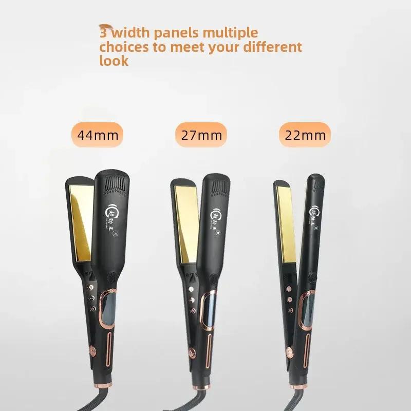 Salon Professional MCH Straightening And Curling Iron LCD Display Hair Styling Electric Clamp CJW-9913 for Barber Shops