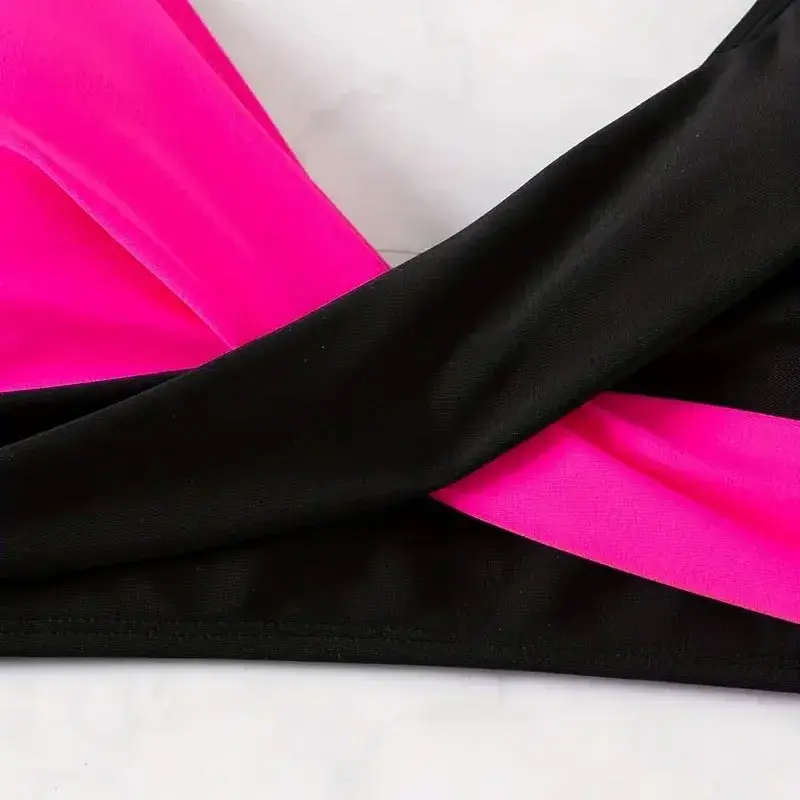 2025 Sexy Bikini Swimsuit Women's Cross Strap Skirt Style Swimwear Strapless Suits from Mainland China New Arrival