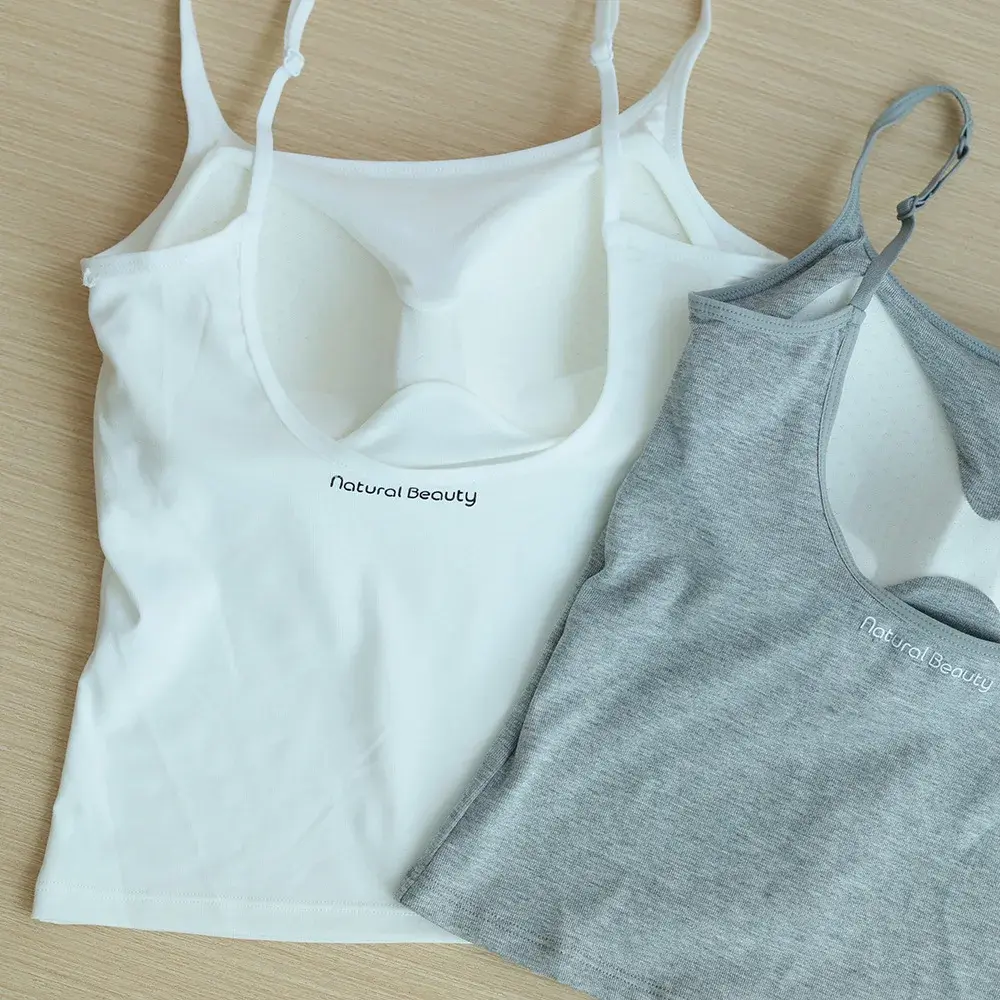 Spring New Style Simple Strap Back English Letter Slimming Vest Women's Inner Wear Outerwear Top Expositional Back Design
