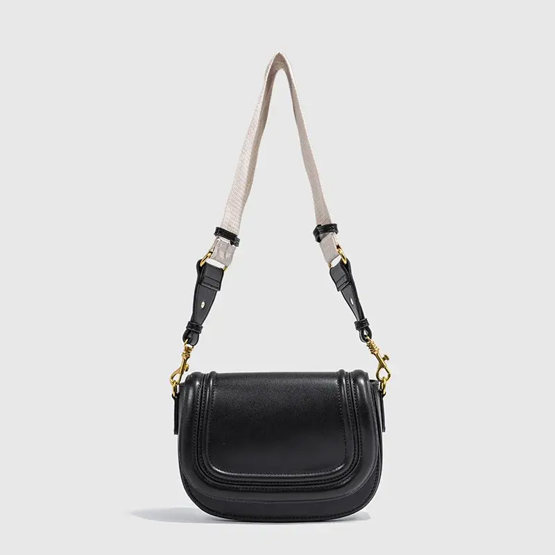 Fashionable Wide-Shoulder-Strap Large-Capacity Casual Travel Single-Shoulder Crossbody Bag Trendy Women's Versatile Sling Bag