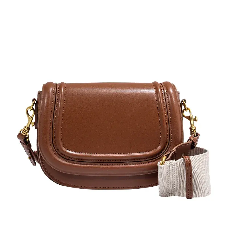 Fashionable Wide-Shoulder-Strap Large-Capacity Casual Travel Single-Shoulder Crossbody Bag Trendy Women's Versatile Sling Bag