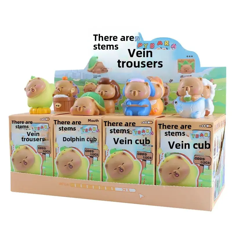 Adorable Creative Piglet Blind Box Cardboard Decorative Figurines Tabletop Ornaments Wholesale Small Decorative Pigs