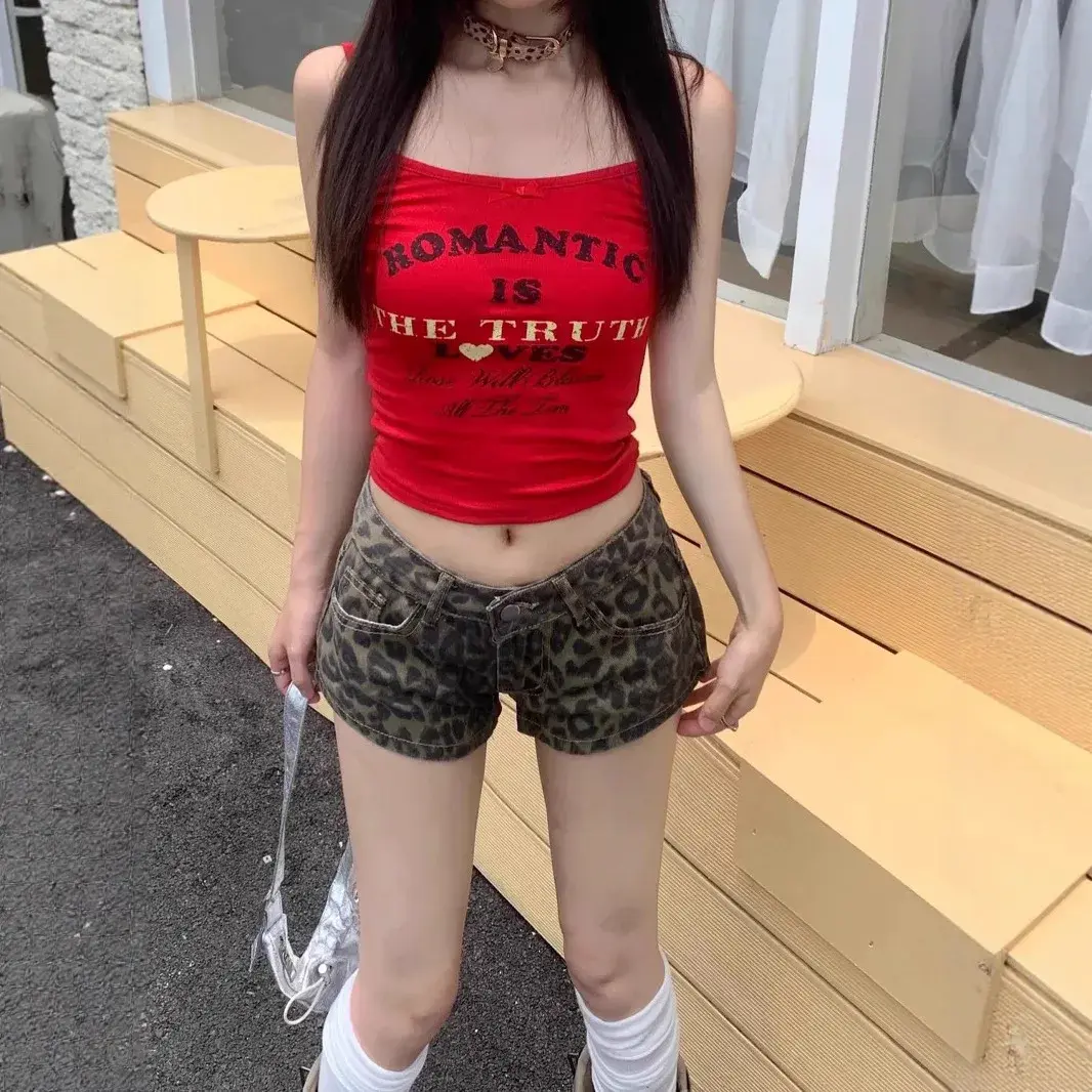 American Style Hot Girl Spots Denim Short Pants Women's Summer New High Waist Slimming Versatile Temperament Wide Leg Hot Pants
