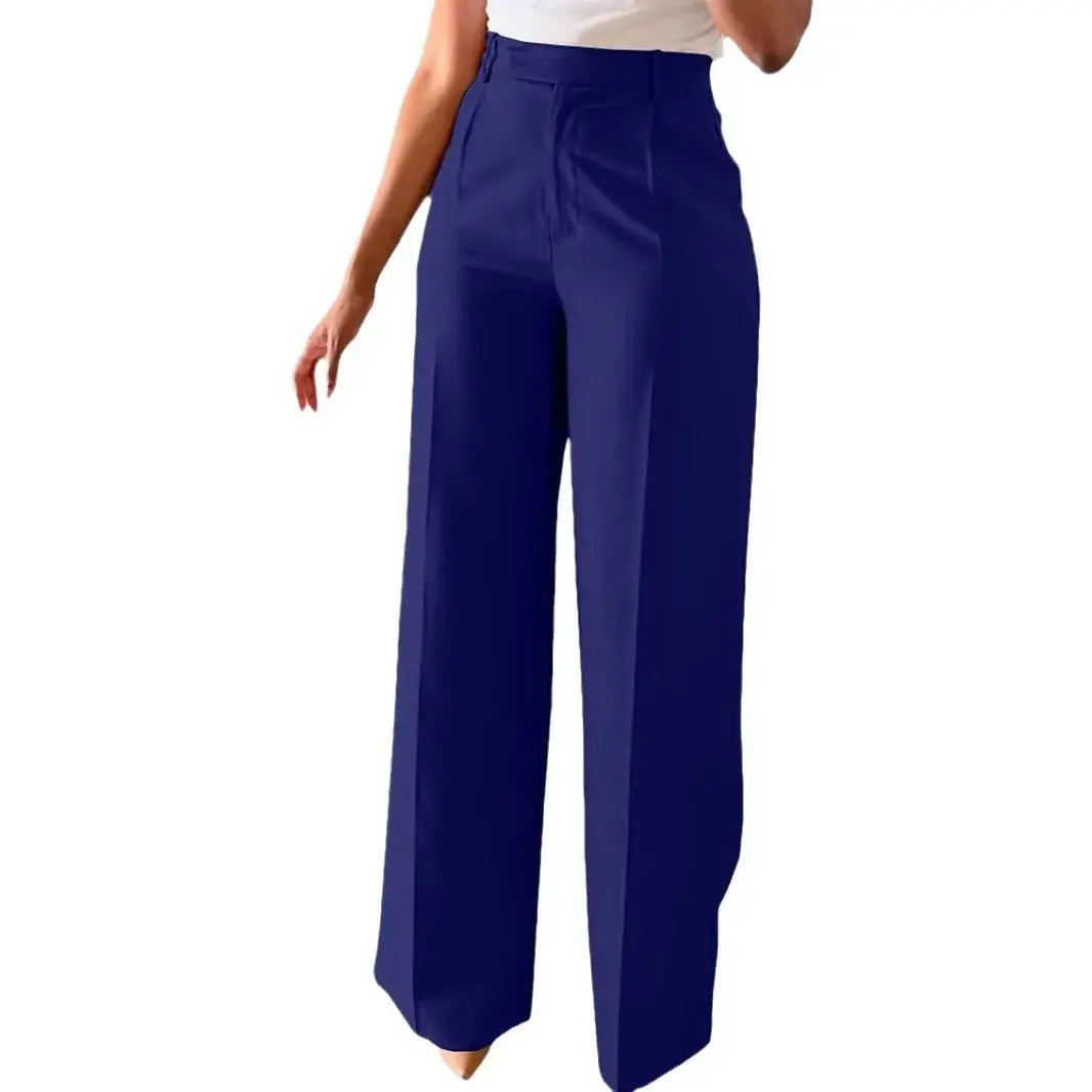 High Waist Drapey Straight Leg Casual Formal Women's Long Pants Commute across Borders New Model Comfortable Fashionable
