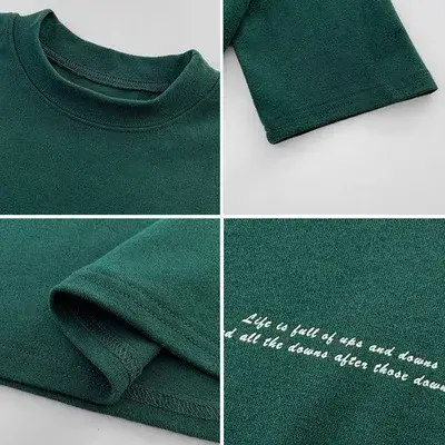 Women's Short Sleeve T-Shirt 2025 Spring New Style Korean Loose Fit Printing Round Neck Base Layer Top Trendy