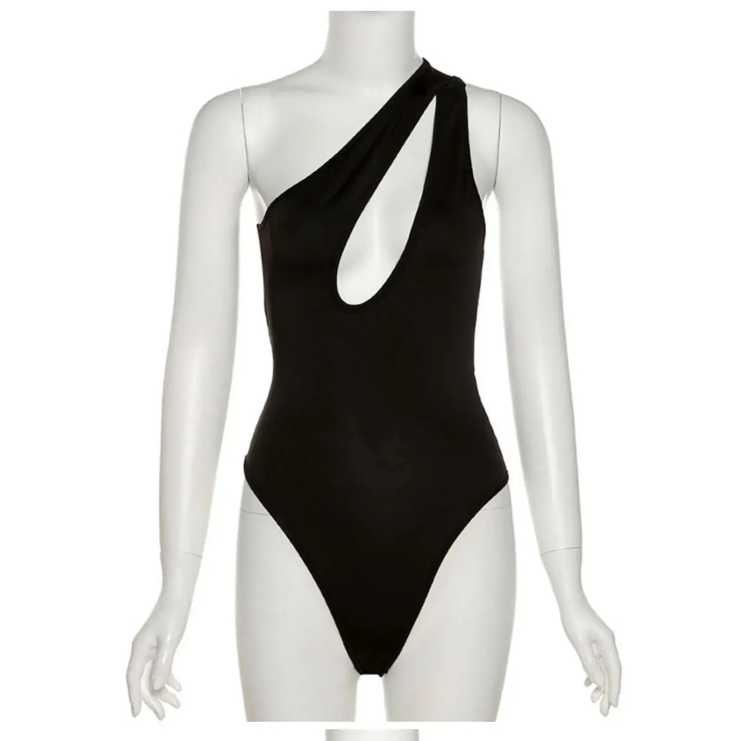 Sexy Strap Women's Crop Top V-Neck One-Piece Bodycon Design Trendy Slim Fit Shoulder Angle Chinese Brand AE Stock Origin
