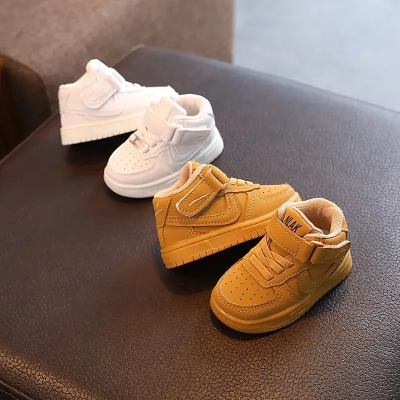 Casual Children's Sneakers Boys Girls Fall 2024 New Antislam Baby Shoes Walking Shoes Rubber Sole Comfortable Fit For Kids