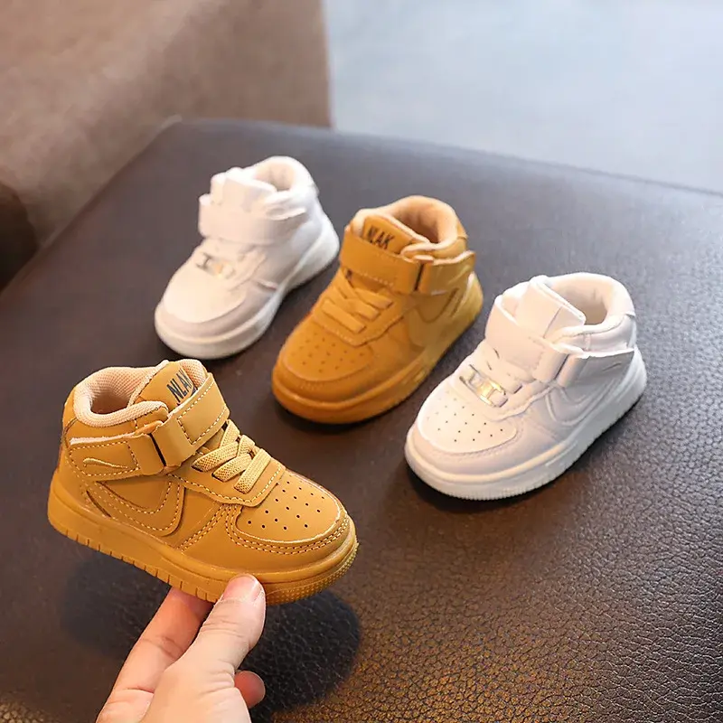 Casual Children's Sneakers Boys Girls Fall 2024 New Antislam Baby Shoes Walking Shoes Rubber Sole Comfortable Fit For Kids
