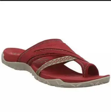 New Cross-Border Women's Flat Bottom Sandals 2021 European And American New Arrival Summer Foreign Trade Plus Size Clip-On Roman