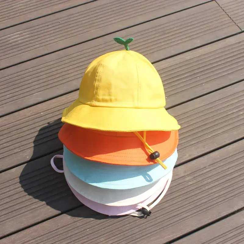 Children's Yellow Fisherman Hat Baby Girl Parent-Child Style Grass on Head Sun Hat Lace Net Cap Hair Extensions And Wigs