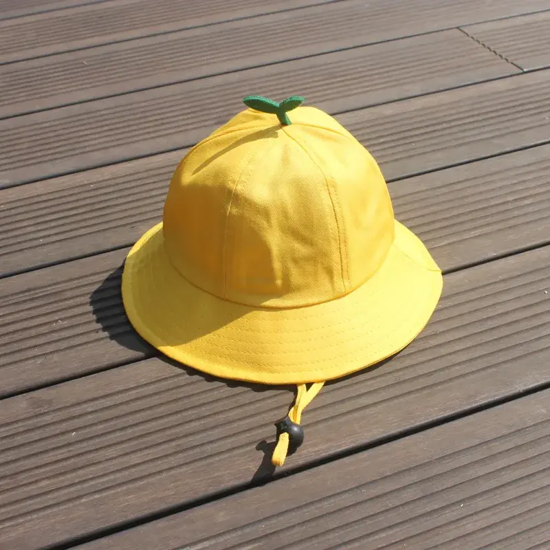 Children's Yellow Fisherman Hat Baby Girl Parent-Child Style Grass on Head Sun Hat Lace Net Cap Hair Extensions And Wigs