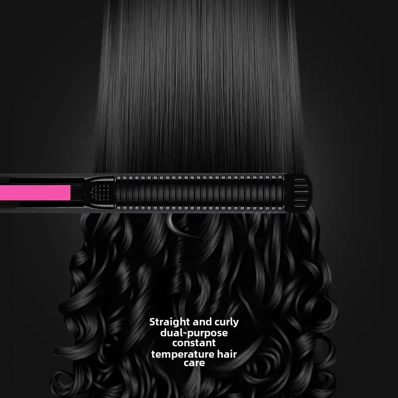 New Negative Ion Hair Straightener And Curler Dual Use Hair Styling Iron Permanent Styling Tool for Home And Dormitory Use