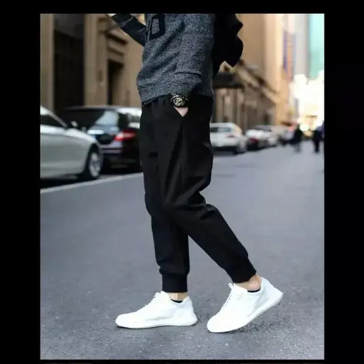 Plus Size Women's Harem Pants Loose Fitted Casual Trousers Autumn Winter Long Pants for plus Size Women up to 200 Pounds
