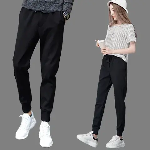 Plus Size Women's Harem Pants Loose Fitted Casual Trousers Autumn Winter Long Pants for plus Size Women up to 200 Pounds