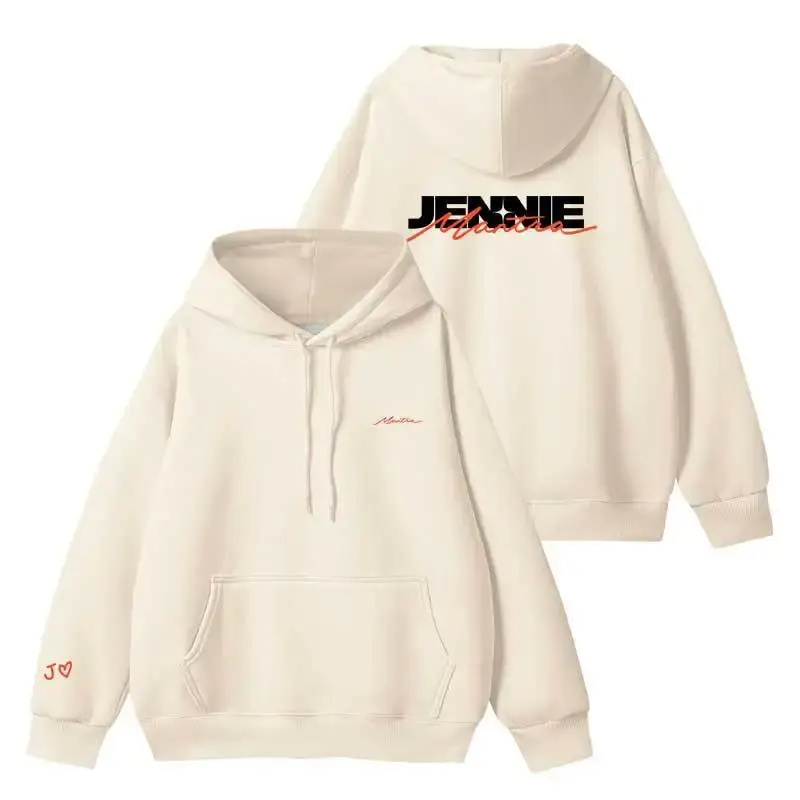 Gold Jennie Hot Sale Of The Season Mantra Support Hoodie Sweatshirt Print Design Crewneck No Brand Origin China Female Fashion S