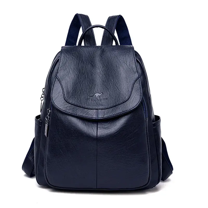Fashionable Women's Backpack Handbag Dual Shoulder Bag Trendy Mini Bag Zipper Opening Polyester Lining PU Material Backpack