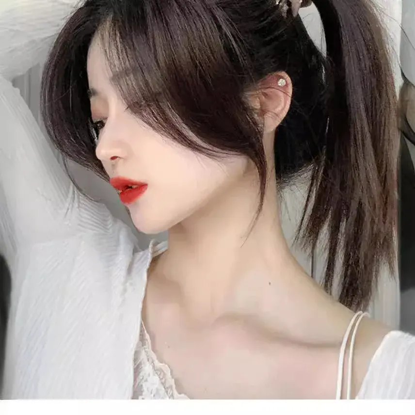 Natural Looking Breathable Women's Hair Extension Side Bangs Cover Grey Hair Fake Frontal Hair Piece Easy to Wear And Maintain
