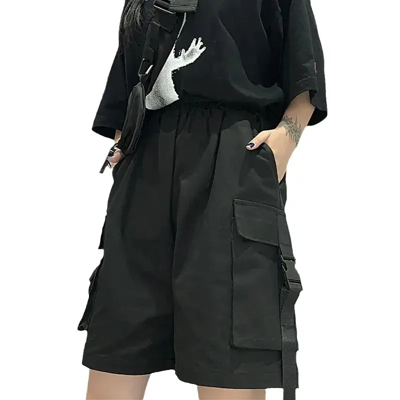 Trendy Summer Solid Colorbell Loose-Fit Wide-Leg Shorts Women's Clothing From Cross-Border Factories Casual Workwear Shorts