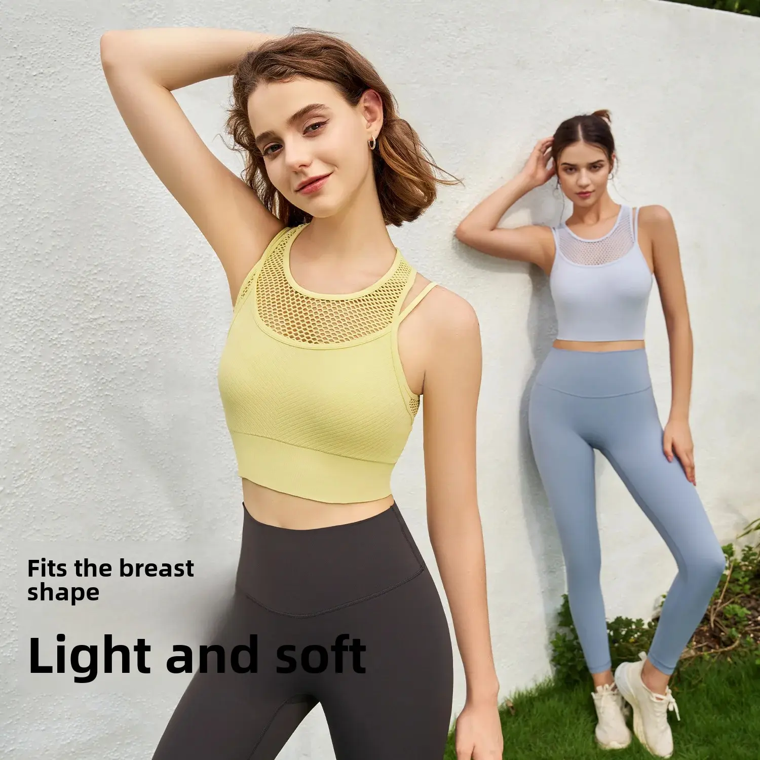 Seamless Yoga Vest 3D Sports Bra Moisture Absorbent Sweat High Elasticity Woven Yoga Backless Top For Sports And Fitness