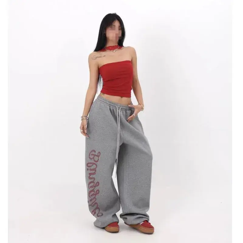 High Waist Drawstring Loose Hip Hop Dance Sports Pants Women Sexy Girl Style Long Pants Nine Points Seven Points Five Points
