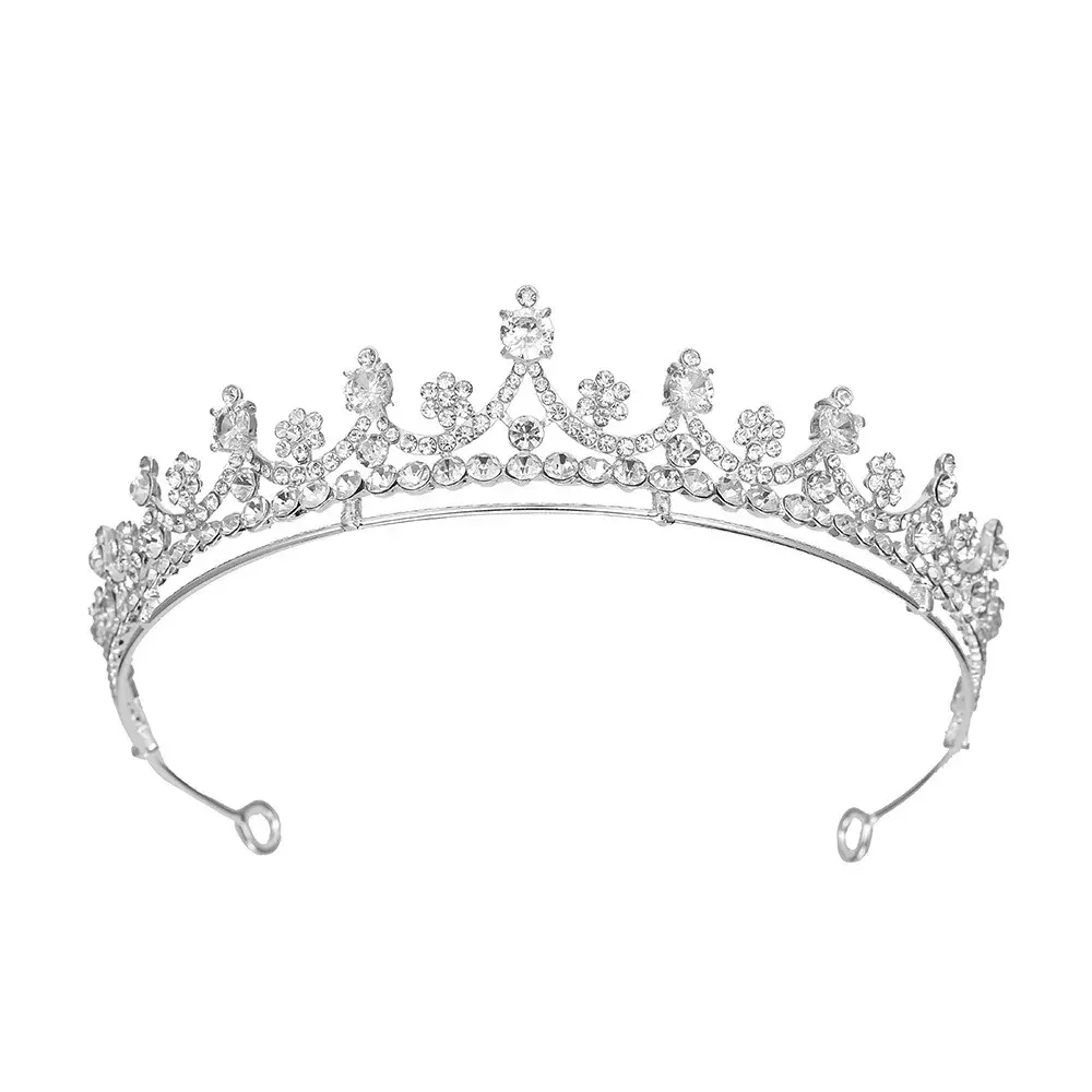 Fashionable Bridal Crown Jewelry Hair Accessories Princess Wedding Dress Crown Birthday Headband In-Stock Zirconia Jewelry