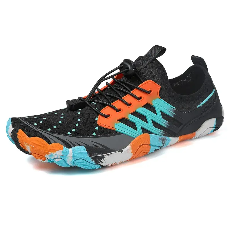 Breathable Rubber Wading Shoes Couple Water Shoes Quick Dry Anti-slip Swimming Stream Indoor Sports Fitness Five-toe