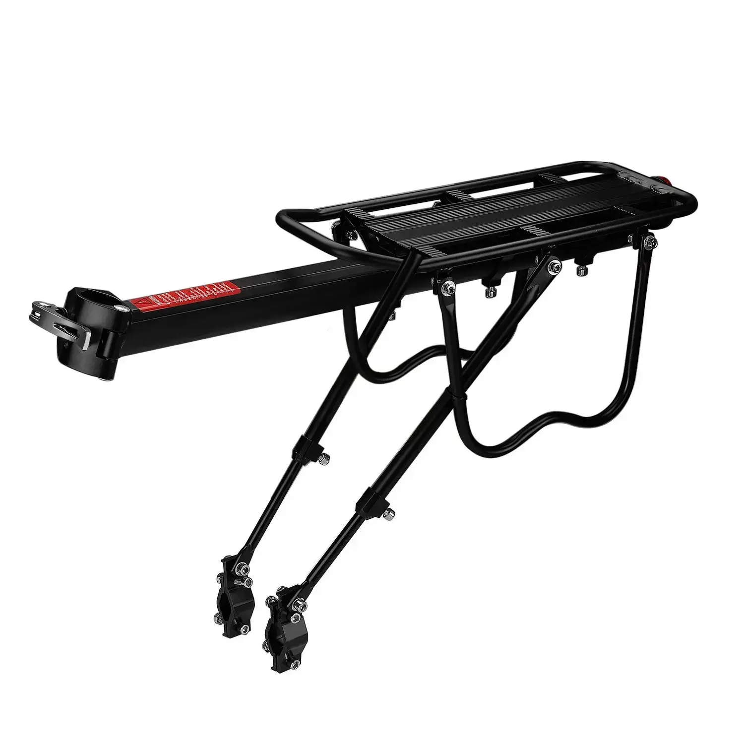 Universal Quick-detach Mountain Bike Rear Cargo Rack Bicycle Reflective Decal 671-09 Bike Luggage Rack Alloy Material