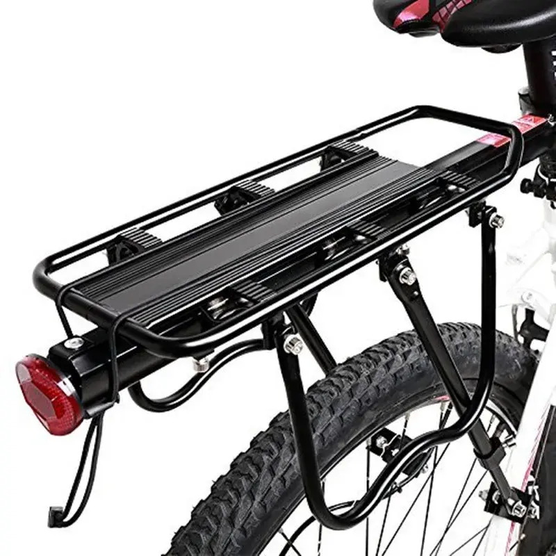 Universal Quick-detach Mountain Bike Rear Cargo Rack Bicycle Reflective Decal 671-09 Bike Luggage Rack Alloy Material
