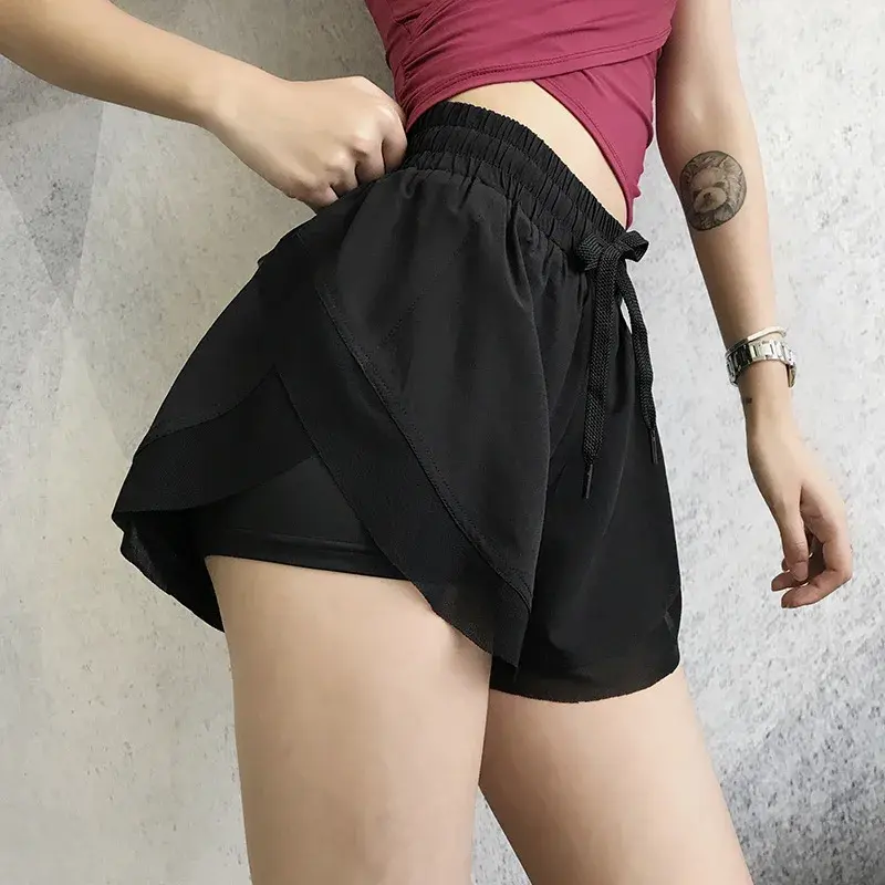 Women's Yoga Shorts Loose Fit Slimming Anti-Exposure Casual Pants Running Quick Dry Breathable Fitness Heat Pants Summer Thin