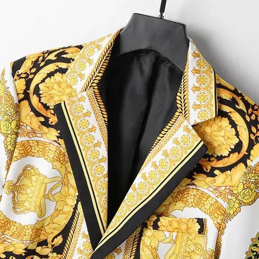 High-End Casual Western-Style Men's Blazer Jacket Trendy Single Suit TopJacket Plus Size Free Shipping