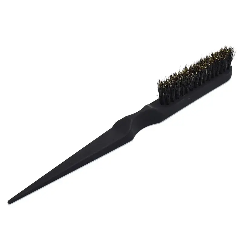 Plastic Pig Bristle Three Row Sharp Tail Comb Hair Styling Hairdressing Brush for Braiding Hairdressing Professional Use